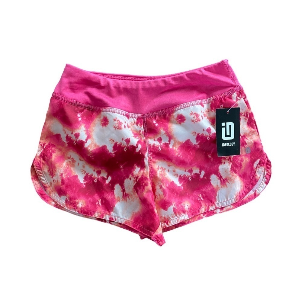 ID Ideology Girls Pink Tie Dye Elastic Waist Shorts NWT Size 6
